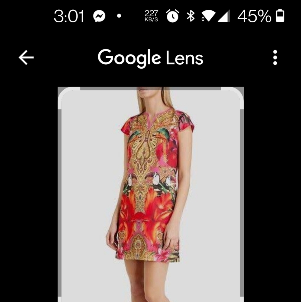 Ted Baker Vibrant Pink and Gold Dress